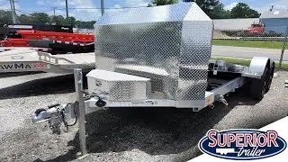 NEW ALUMA 8218 Low Clearance Tilt Car Trailer Car / Racing Trailer | WALKTHROUGH
