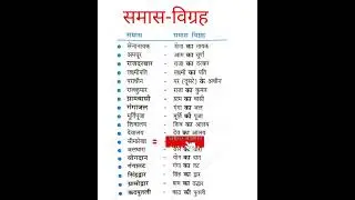 समास-विग्रह #hindi grammar✍️✍️