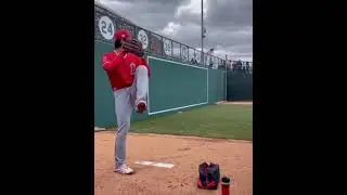 MLB洛杉磯天使隊/大谷翔平/牛棚投球慢動作/ohtani shohei