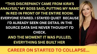 MY BOSS MADE ME THE SCAPEGOAT IN THE REPORT THEN THE SOURCE DATA WAS PULLED