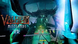 Valheim Mistlands Queen Boss Fight in VR
