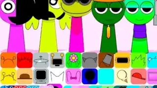 Sprunki OC All characters are dancing mood #sprunki #incredibox