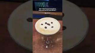 You really do need an espresso martini with dinner 🫶