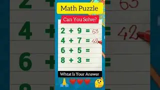 Math Brain Puzzle 🔢🧩 Boost Your IQ #shorts #iqtest
