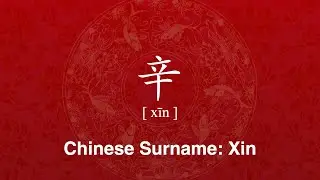 How to Correctly Pronounce Surname Xin in Chinese | Family Name 姓氏 辛