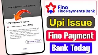 Phonepe upi network issue | upi network issue fino payment bank | fino payment bank server down