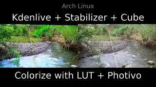 Kdenlive + LUT 3D + Photivo [ArchLinux]