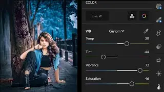 Lightroom blue and orange colour effect photo editing tutorial | Lightroom background colour change