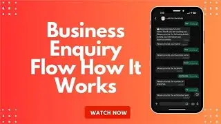 Business Enquiry Flow &ndash; How It Works   Automated Inquiry Handling