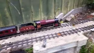 Bassett lowke live steam mogul, first run. needs a lot of running in!