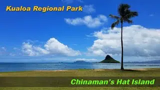 Kualoa Regional Park | Chinaman's Hat Island | Mokolii Island | Honolulu, Oahu 🌴 Hawaii 4K Tour