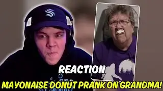 MAYONAISE DONUT PRANK ON GRANDMA! (REACTION)