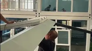 Expandable container house terrace with roof install video