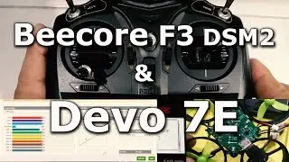 Configure Deviation Devo 7e and Beecore F3 DSM2 board with stock CleanFlight firmware