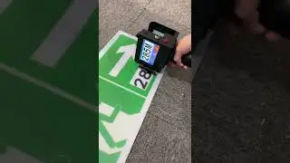 Hand-held ink jet printer demonstration #shorts #printer #gadget