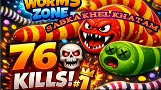 No.1 biggest worm 😱 in the world|💥💥 : worm zone| playing solo | streaming with Deathgod Gaming