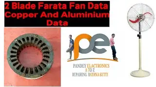2 Blade Farata Fan Original Copper Winding Data