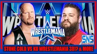 Stone Cold Steve Austin in ring return vs Kevin Owens Wrestlemania 38, The Rock, John Cena (update)