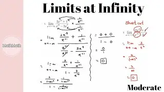 Calculus - HOW TO: Limits at Infinity (Moderate Level)