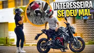 TESTANDO MULHER INTERESSEIRA BIKE IFOOD VS MOTO POTENTE