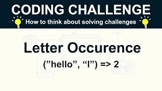 Javascript Coding Challenge - How many times does this letter appear?🤔