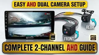 Connection & Setting of AHD double camera | AHD 1080P recording camera | T5(K2501) Android head unit