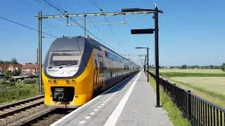 NS VIRM 8652 departing Amemuiden Station on 27/6/19