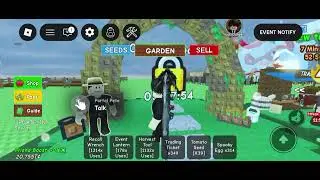Harvest anything fruit for reward Grow a graden roblox game