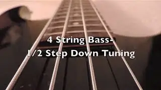 4 String Bass-1/2 Step Down Tuning (HD)