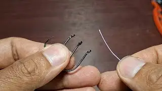Tips for making fishing knots, how to tie a hook for fishing for big fish #fishingknot