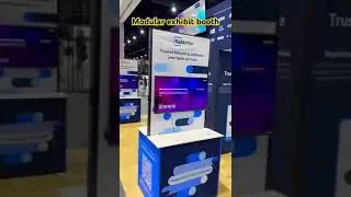 Customer Share the finished modular exhibit booth. #exhibits #stands  