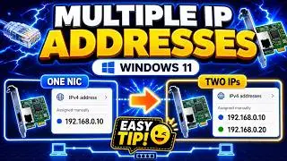 MULTIPLE IP ADDRESSES on a network card | Windows 11