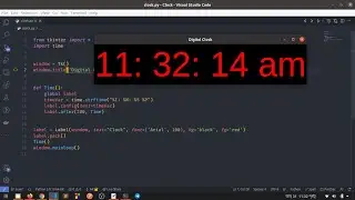 Digital Clock using Python Tkinter | Python GUI Project