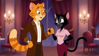 Milo & Luna&rsquo;s First Date 💕 | A Heartwarming AI Animated Cat Love Story