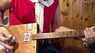 It’s Christmas Time Pretty Baby lesson for 3 string Cigar Box Guitars