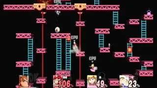 Super Smash Bros. Brawl Battle #143: Donkey Kong vs. Mario vs. Peach vs. Ice Climbers