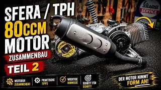 Piaggio Sfera / TPH 80 Motor zusammenbauen #2 so baut man den Antrieb richtig ein @Lukes-Garage