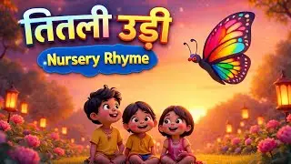 तितली उड़ी 🦋 | Flying Butterfly Nursery Rhyme | Hindi Kids Cartoon