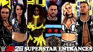 WWE 2K26 All Superstar Entrances Revealed ft. Aj Lee, Dominik, Blake Monroe & More