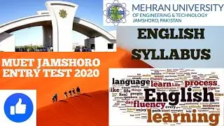 MUET JAMSHORO ENTRY TEST 2020. ENGLISH PORTION