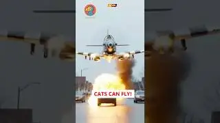 P-51 Series Update: The cats finally took off.#cats #p51mustang #catvideos #funny