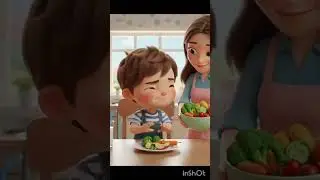 Healthy Food Ka Magic 🍎🥛 | Kids Cartoon Short #shorts #viral #healthyfoodkids #cartoonshorts
