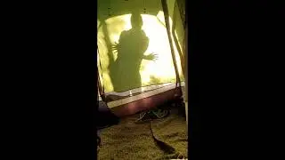 Camping antics in Pooley Bridge, my wake up call.
