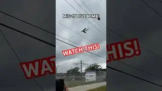 GETTING DIVE BOMBED BY A MIG-17! #airshow #mig17 #fun #aviation #fy #fyp #nasjax #fighterjet #cool