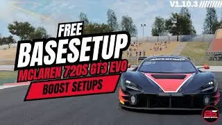 McLaren 720S GT3 EVO | FREE BASELINE SETUP | Assetto Corsa Competizione | ACC v1.10.3