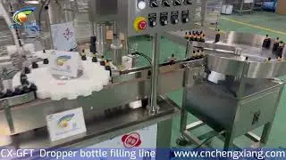 Dropper bottle filling line/CBD/hemp oil /tincture dropper bottle filling capping machine