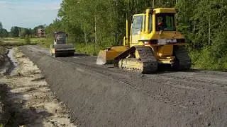 Wykonanie nasypu pod drogę technologiczna w km 112+360   112+ 280