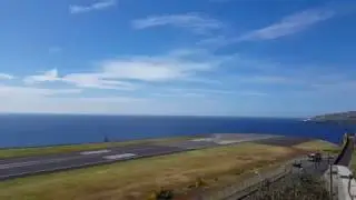 SATA Air Acores Landing at Funchal Portugal from Ponta Delgada
