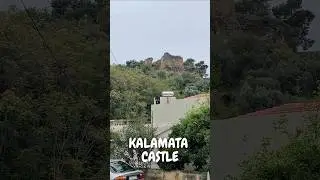 Kalamata Castle From the Market | 4 Seconds of Greek History #Shorts