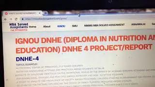 DNHE 4 (SYNOPSIS: 4-6 PAGES, REPORT: 40-60 PAGES) 9773820734